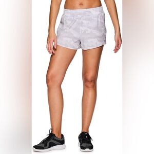RBX Active Women's Athletic Relaxed Fit  Mesh Inset Camo White